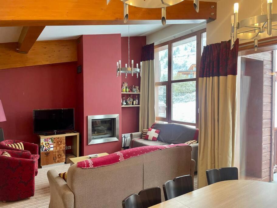 Confort Et Espace Pour Cet Appartement Duplex De 100 M2 Avec Grand Sejour Expose Sud Avec Cheminee, 4 Chambres , Acces Direct Aux Pistes De Ski Et Au Golf Dans La Residence Edenarc Avec Piscine, Jacuzzi Et Spa Bourg-Saint-Maurice Exterior foto