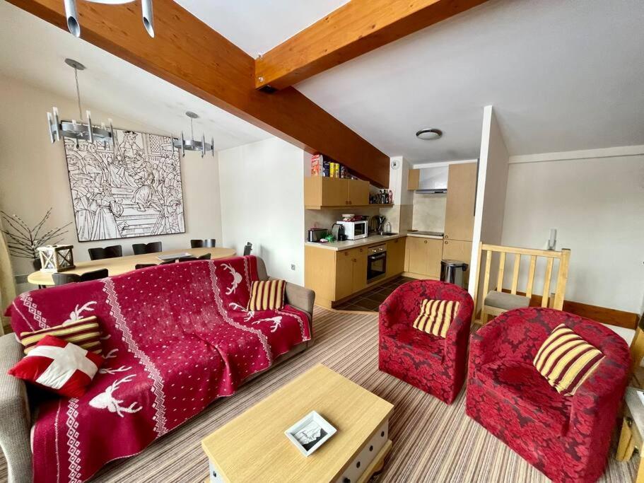 Confort Et Espace Pour Cet Appartement Duplex De 100 M2 Avec Grand Sejour Expose Sud Avec Cheminee, 4 Chambres , Acces Direct Aux Pistes De Ski Et Au Golf Dans La Residence Edenarc Avec Piscine, Jacuzzi Et Spa Bourg-Saint-Maurice Exterior foto
