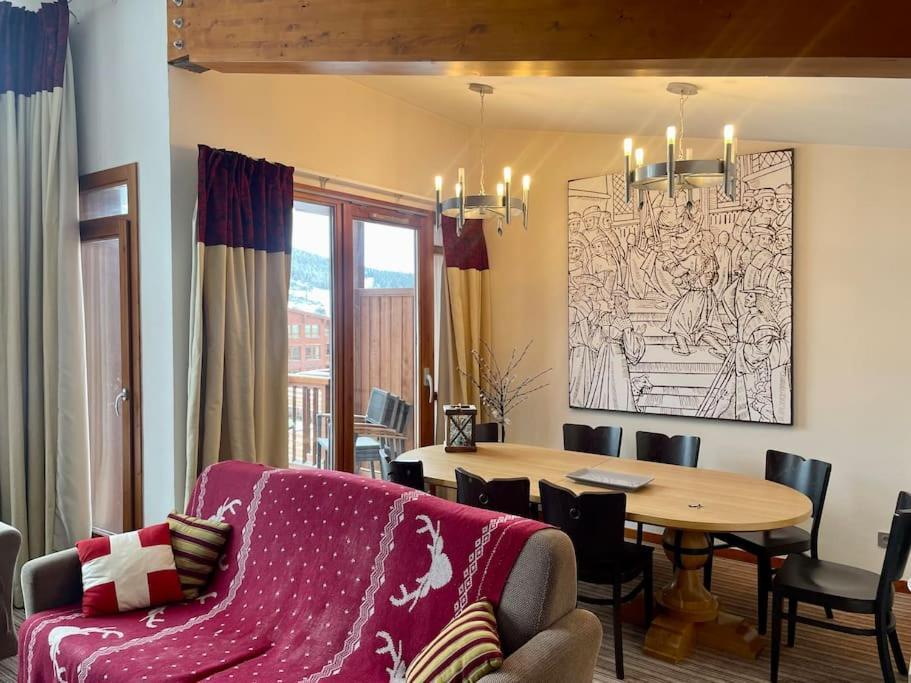 Confort Et Espace Pour Cet Appartement Duplex De 100 M2 Avec Grand Sejour Expose Sud Avec Cheminee, 4 Chambres , Acces Direct Aux Pistes De Ski Et Au Golf Dans La Residence Edenarc Avec Piscine, Jacuzzi Et Spa Bourg-Saint-Maurice Exterior foto